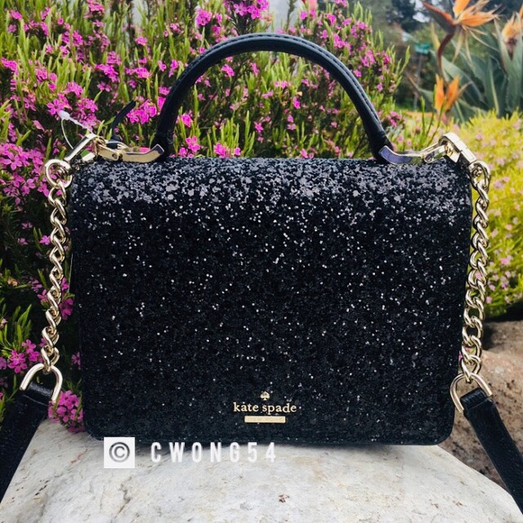 kate spade Bags Kate Spade Black Glitter Crossbody Bag Poshmark